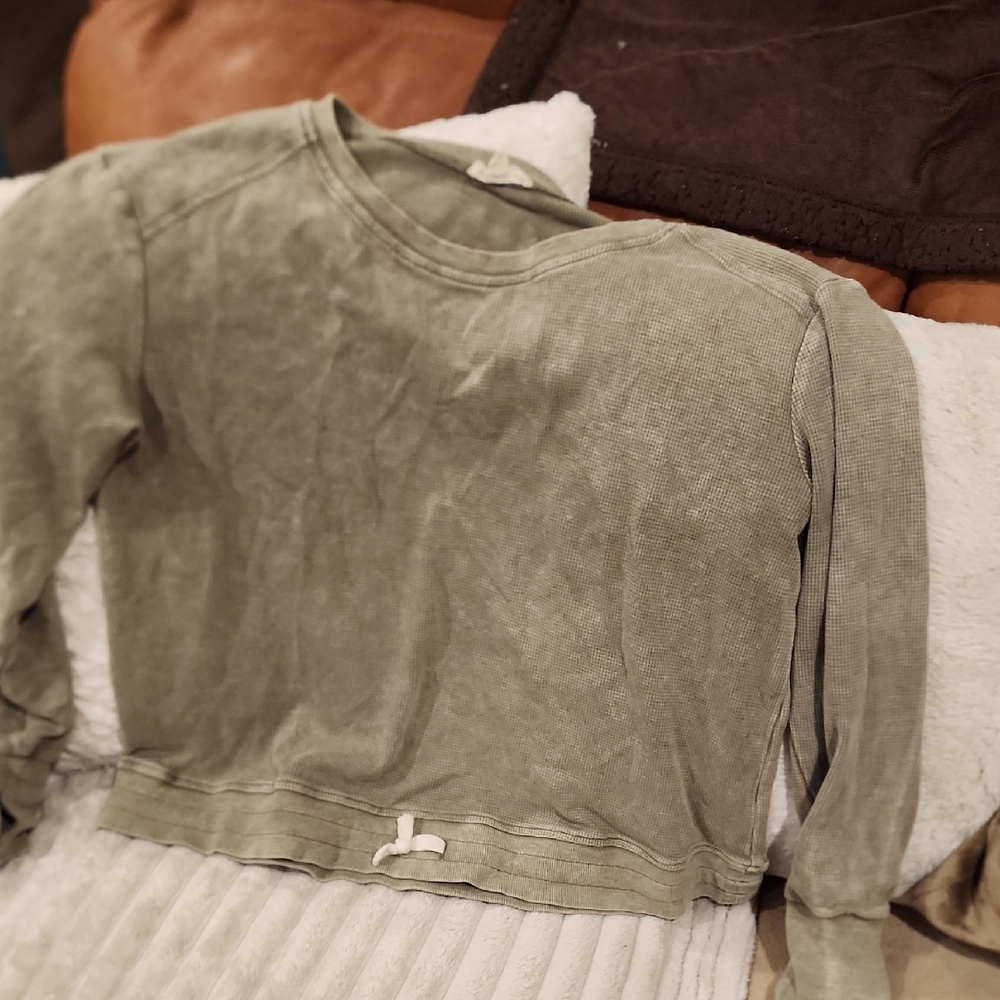 Jane and Delancey Olive Long Sleeve Top
